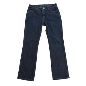 Wrangler Q-Baby Ultimate Riding Jeans Dark Wash Bootcut WRQ20DD 11/12 x 32 NWOT